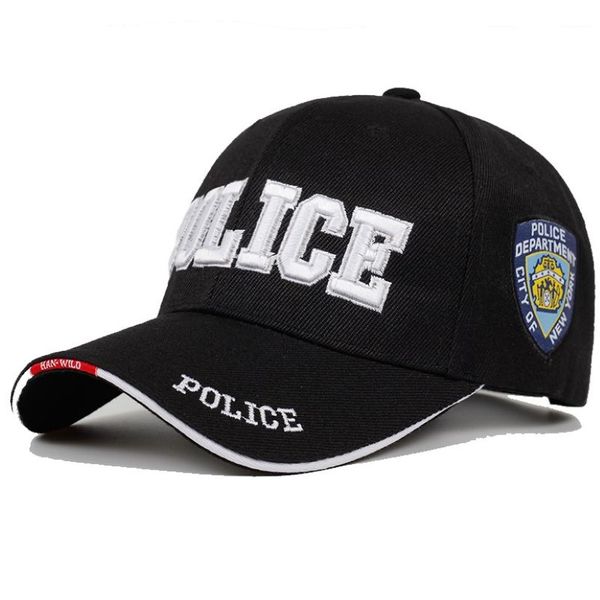 Boné tático da polícia dos homens novo boné de beisebol swat gorras para hombre feminino snapback osso masculino boné do exército letter273g