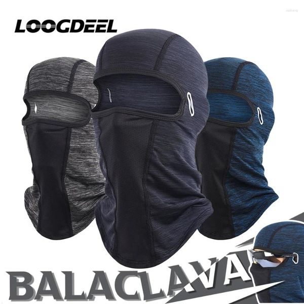 Bandanas loogdeel ipek nefes alabilen balaclava bardak delikleri güneş koruma motosiklet sürme yüz maskesi anti-uV açık hava sporları