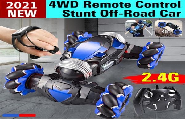 RC CAR 4WD Radyo Kontrolü Dublör Gesti İncelenmesi Offroad Aracı Drift Oyuncakları Hafif Müzik ile 67772404