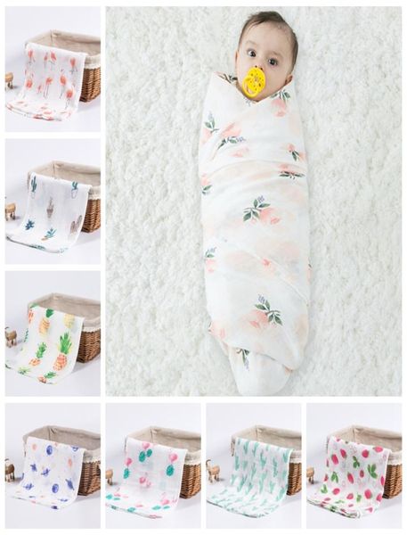 Musselina cobertores de bebê macio swaddle envoltório algodão orgânico toalha de banho do bebê carrinho capa de enfermeira folha de cama recém-nascido pogal accessori5464362