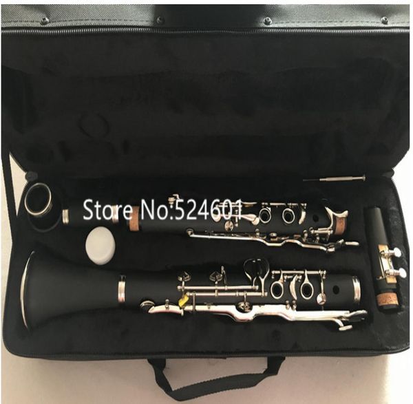 Alta qualidade 17 teclas g tune clarinete baquelite corpo prata chave instrumento musical profissional com case6690579