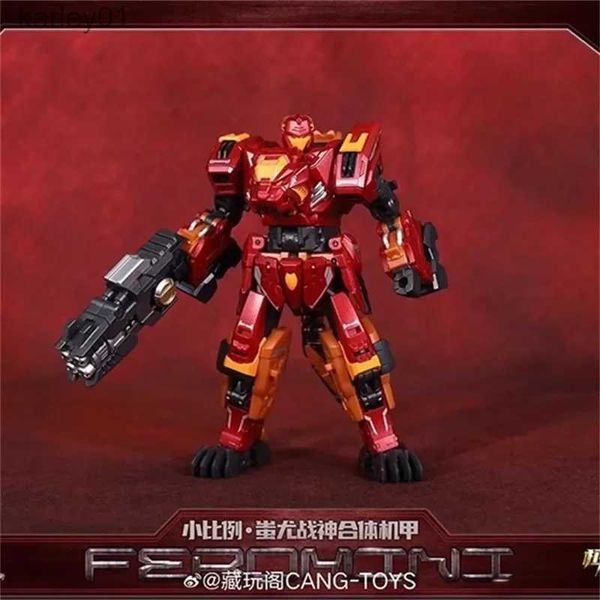 Dönüşüm Oyuncaklar Robotlar Dönüşüm Cang-Toys CT-01B CT01B Cy-Mini-Feromini-01 Chiyou Predaking Mini Tiger Action Figür Oyuncakları YQ240315