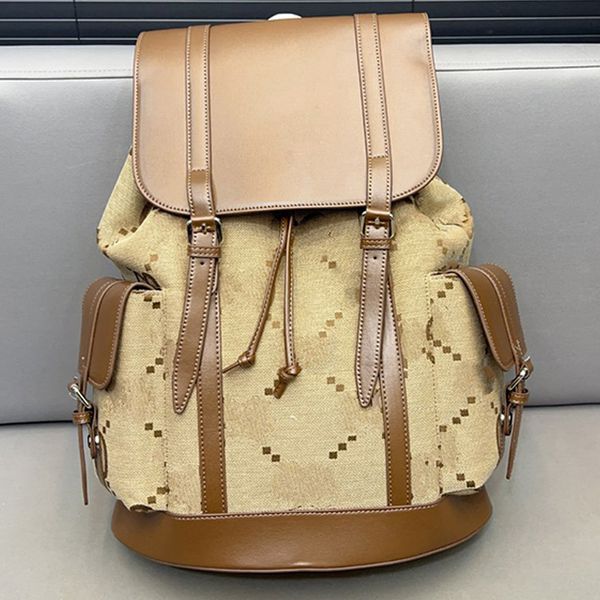 Luxurys Männer Rucksack Schule Tasche Casual Stil Rucksäcke Große Kapazität Brief Druck Solide Tasche Computer Schulranzen