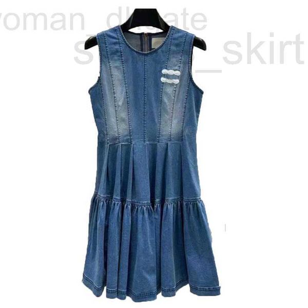 Vestidos casuais básicos de grife roupas femininas primavera e verão roupas jeans lavadas marca de luxo representam senhoras rua moda ao ar livre jeans para mulher zqc6