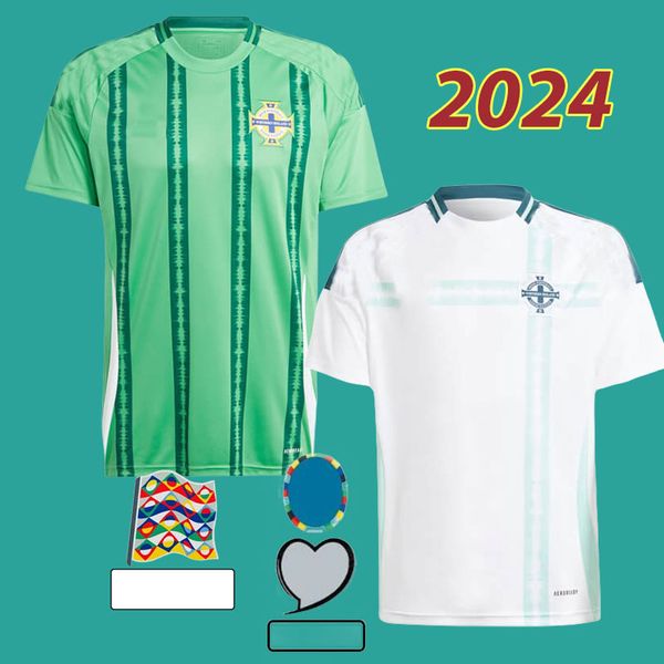 2024 Nordirland-Fußballtrikots DIVAS CHARLES EVANS Nationalmannschaft 24 25 Nordirland Herren-Set Kinder-Kit-Uniformen CHARLES BALLARD BEST BROWN Fußballtrikots