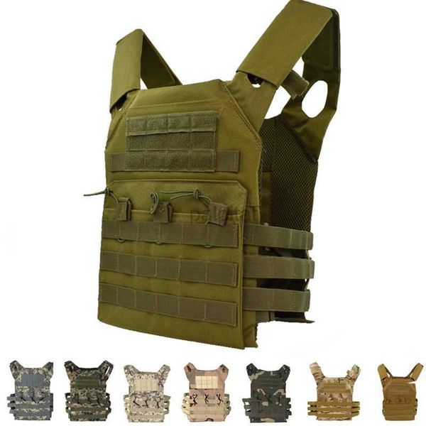 Coletes táticos Caça Colete tático JPC Equipamento militar Molle Plate Mens Colete Jogo ao ar livre CS Colete Paintball Airsoft Colete à prova de balas 240315