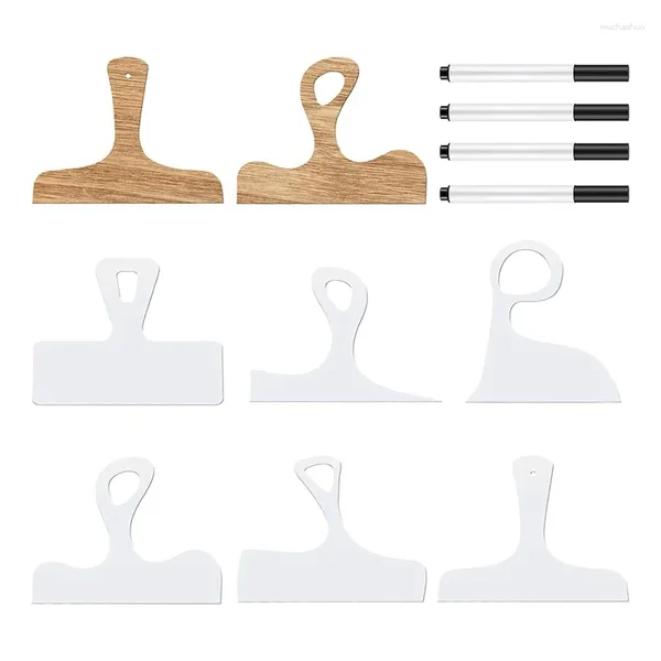 Brettschablonen-Set – 6-teiliger Acryl-Fräser für die Holzbearbeitung mit 4 Stiften für die Küche, langlebig, einfache Installation