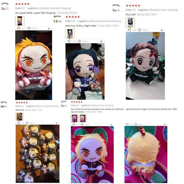 Figuras de brinquedo de ação 20cm Demon Slayer Boneca de pelúcia Tanjirou Nezuko Zenitsu Anime Filme Brinquedo de pelúcia Kimetsu No Yaiba Jogo Plushie Figure Kids Gift