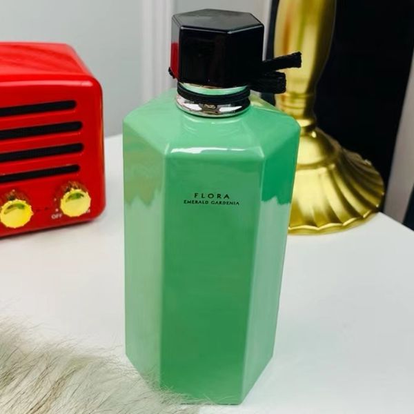 Versão mais alta atacado perfume neutro de alta qualidade Flora Gorgeous Gardenia 100ml 3.3Floz EDT Abacate Garrafa Edição Limitada Design Especial de Longa Duração