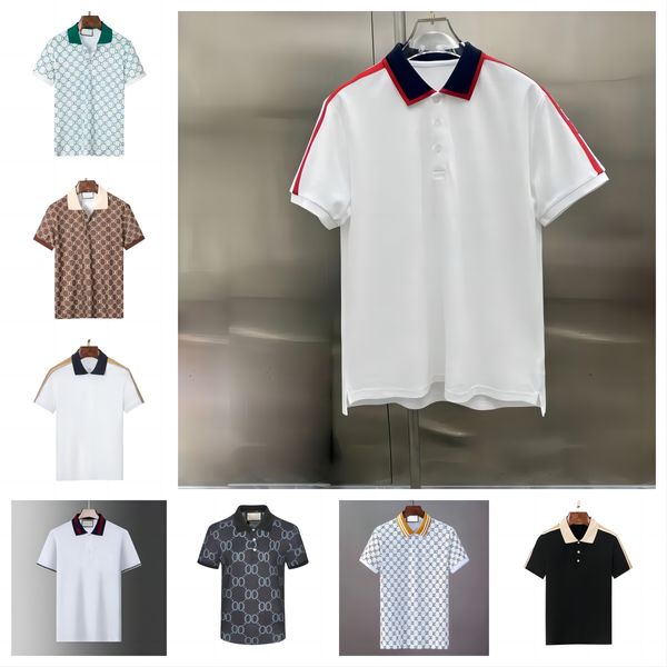 2023men polo verão casual camisetas designer mens polos carta impressão moda polo L-3XL