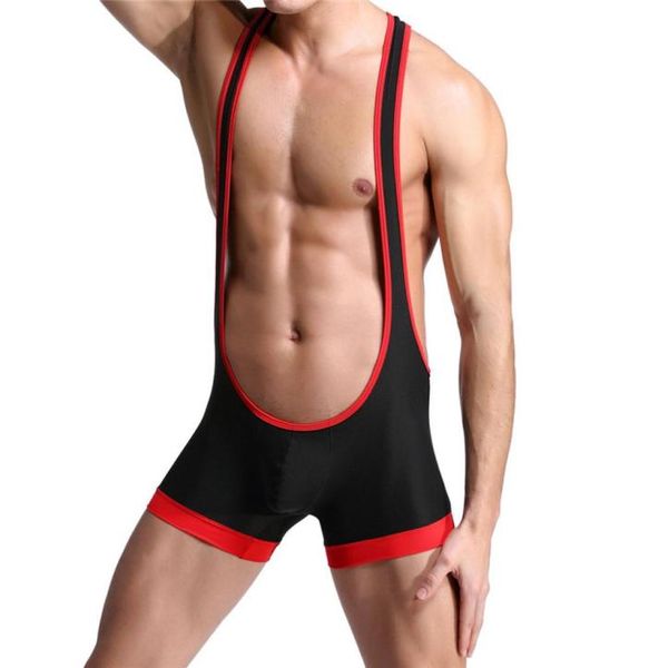 Canotte da uomo JumpSuit Tute intere Canottiera da wrestling senza intoppi Canottiera traspirante Canottiera esotica super morbida in spandex9599901