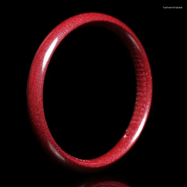 Bracciale Sutra con cuore di sabbia rossa e bellezza scolpita