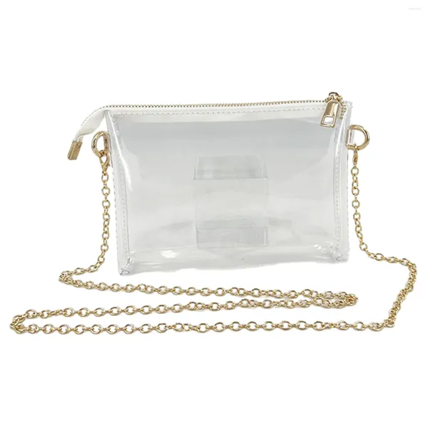 Sacos de ombro Trabalho Crossbody Bag Concerto com Zipper Compras Presente Clear Bolsa Estádio Aprovado À Prova D 'Água PVC Portátil Partido Mulheres Meninas