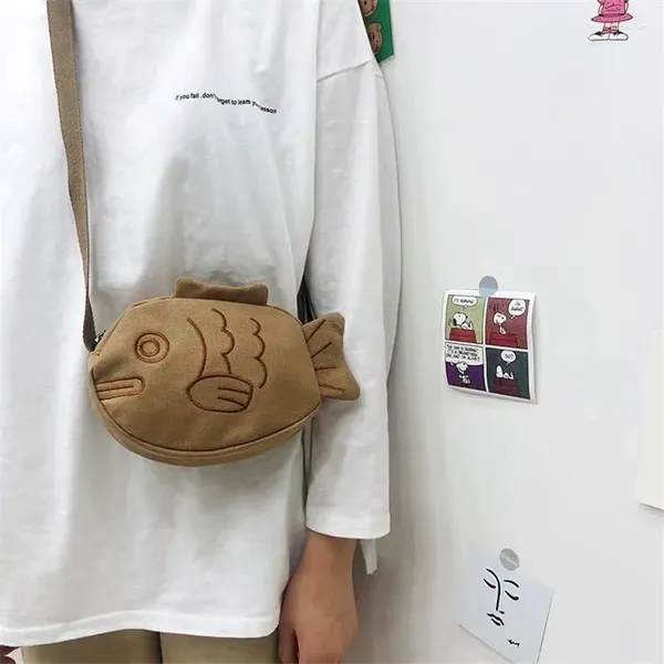 Borsa Cartoon carino giapponese Taiyaki moda zaino borse a tracolla messenger da donna portamonete da donna a tracolla