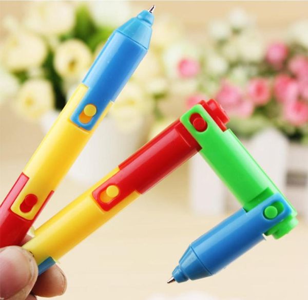 Шариковые ручки, цветные складные набор шариковых ручек, креативные канцелярские принадлежности, материал Canetas, рекламный подарок для студентов, школьный супп9599843