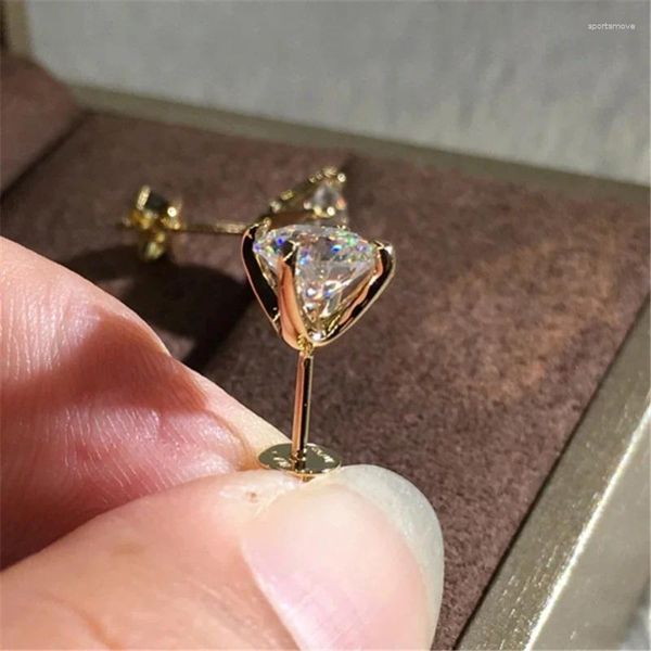 Ohrstecker DIWENFU 14K Roségold gefüllt Schmuck Ohrring Damen Böhmen Silber 925 Bizuteria Echtes Sterling