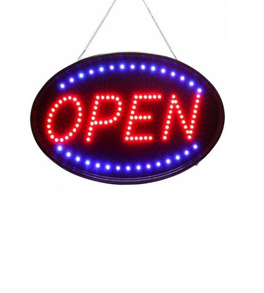 Sinal de led aberto led negócios abre sinais incluem horas de negócios sinal placa de publicidade display elétrico signe 1910 polegada luz para b3033935