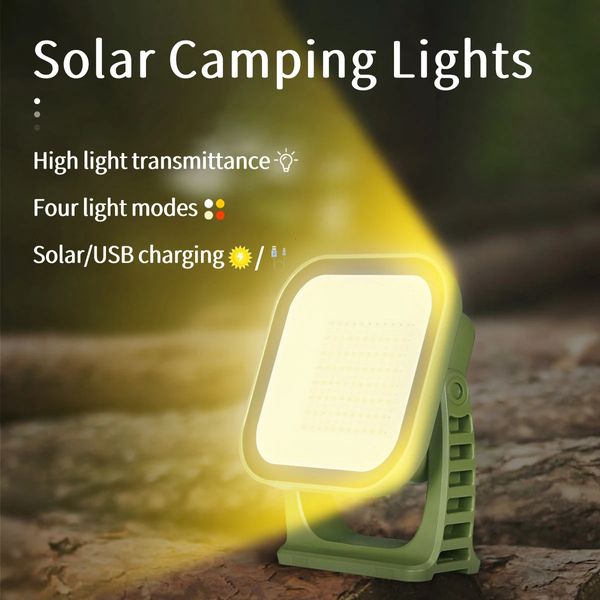 MOSLIGHTING Proiettore solare ricaricabile Lavoro Manutenzione Luci di emergenza Cool Camping Gear Lanterna Torce LED per esterni 240314