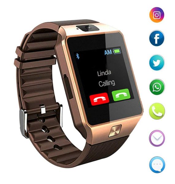 Todo dz09 tela de toque inteligente bluetooth esporte música chamando câmera smartwatch wearable relógio smartwatch para iphone android4564183