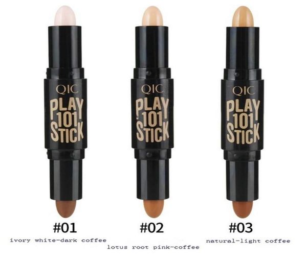 QIC Highlighter Contorno Stick Play 101 Stick Contour Bar Водонепроницаемый осветляющий консилер для макияжа Ручка для лица5868801