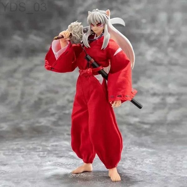 Anime mangá em estoque anime-land dasin/grandes brinquedos/gt inuyasha 1/12 16cm/6 Polegada shf/s.h.f pvc figura de ação modelo yq240315