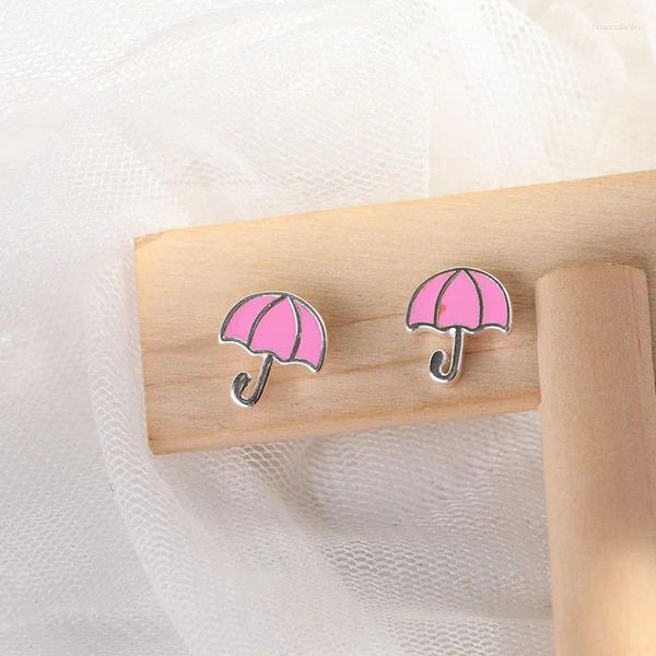 Brincos de parafuso prisioneiro 925 prata agulha guarda-chuva forma para mulheres meninas moda elegante presentes de aniversário jóias pendientes brincos eh2024