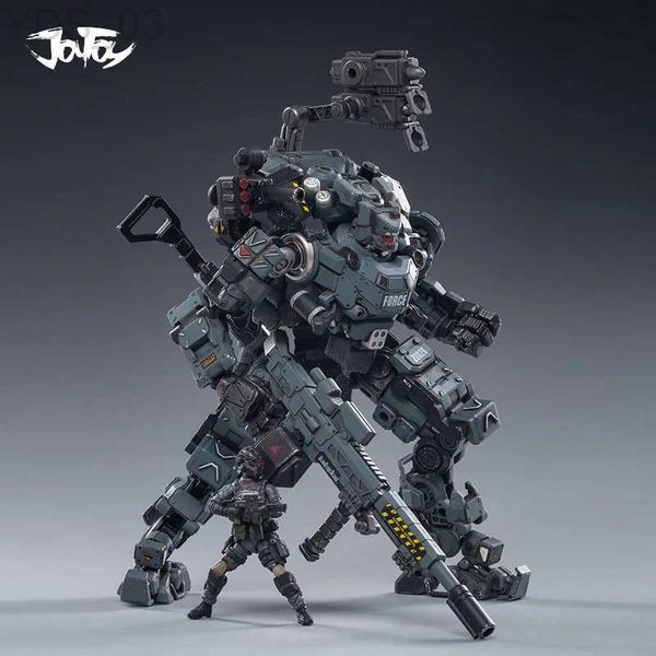 Anime Manga Stärken JOYTOY Stahlknochenrüstung Graue mechanische Sammlung Actionfigur Modell Fertigprodukt Kostenloser Versand 1/25 YQ240315