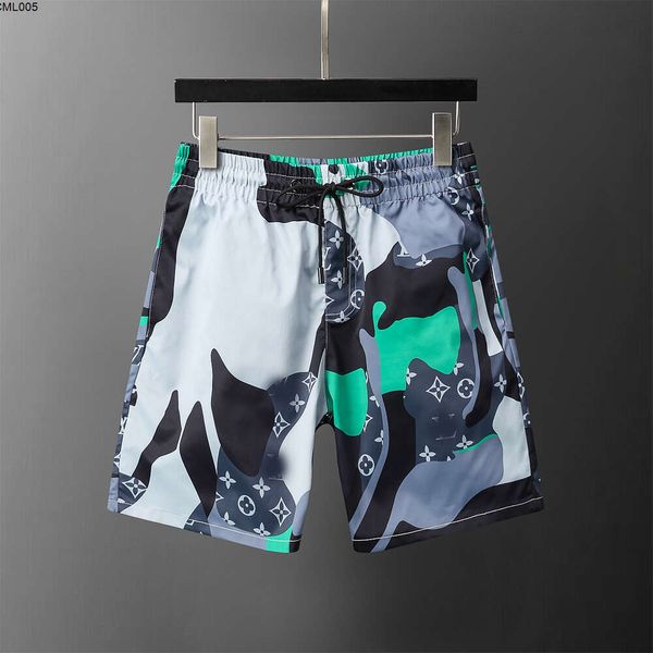 Мужские дизайнерские шорты из хлопка, свободные, с надписью длиной до колена, короткие летние модные повседневные брюки на шнуровке, пляжные азиатские размеры