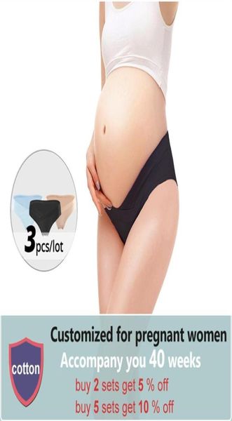 5 pçs lote calcinha para grávidas gravidez roupa interior mulheres grávidas algodão confortável cuecas lingerie tanga gstring256l5714085