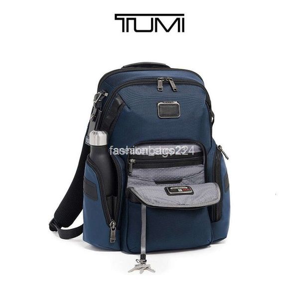 Designer maschile Tumiis Backpack Bag Business Travel Back Pack Alpha Men's espandibile Casual Computer 232793D