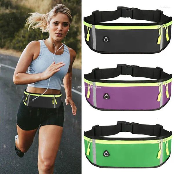 Marsupi Sport Running Custodia per telefono Borsa per donna Uomo Impermeabile Comodo ciclismo Nastro riflettente di sicurezza