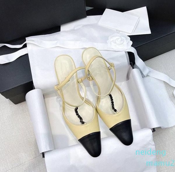 Moda contratada início da primavera senhoras sandália de salto exclusivo costura de couro personalizado requintado simples e elegante perfeito