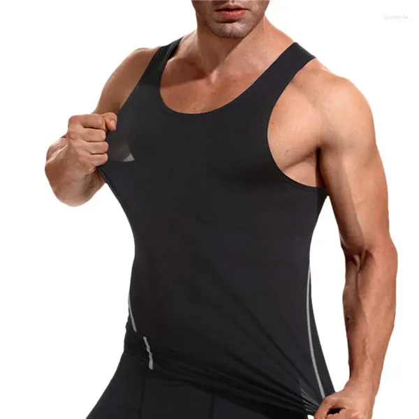 Canotte da uomo Jodimitty Uomo Sport Fitness T-shirt Canotta tinta unita Estate Palestra Tunica T-shirt Allenamento Compressione Base Stretch