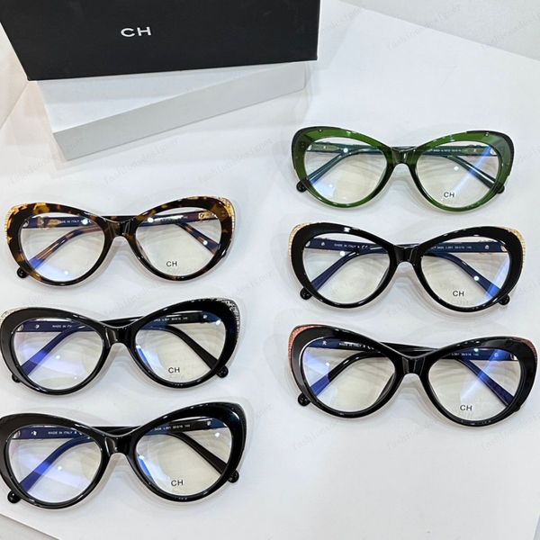 Sonnenbrille, Lesebrille, 1:1, Modell CH3405, Eye Cat-Brille, Acetatrahmen, klassische Brille, hochwertige Sonnenbrille für Mann und Frau, Chanells-Sonnenbrille