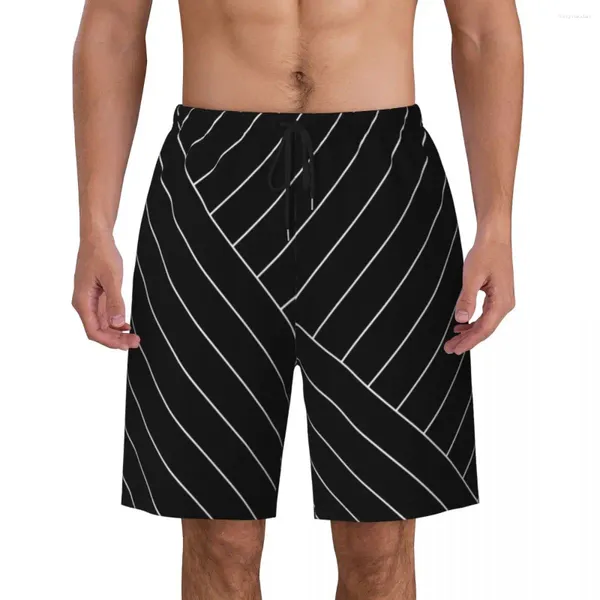 Herren-Shorts, Sommer, Fitnessstudio, Herren, nordische Linien, Sport, Surfen, abstrakt, geometrisch, bedruckt, kurze Hosen, lässig, atmungsaktiv, Strandhose