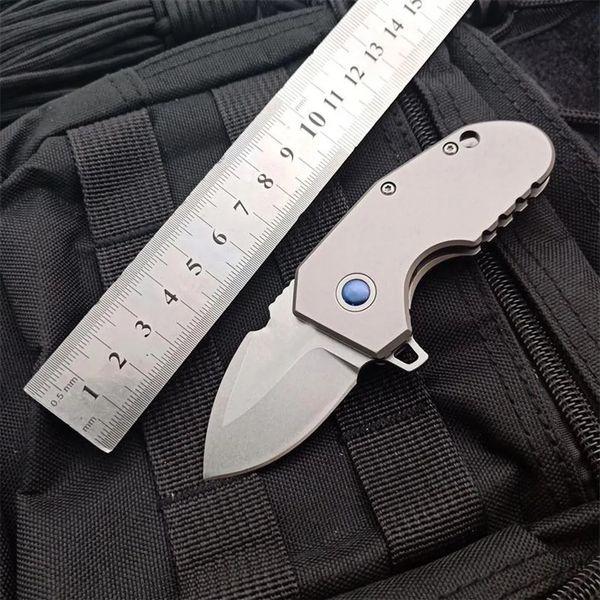 Camping Mini M390 Blade 756 Klappmesser Titanlegierung Griff Selbstverteidigung Taschenmesser EDC Tool