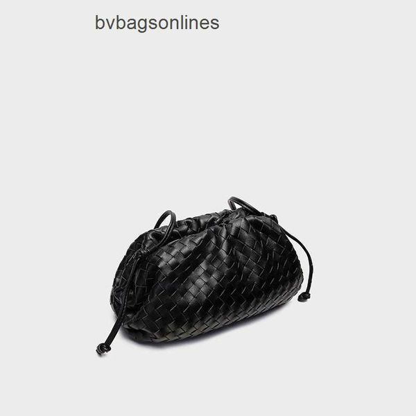 Сумка Jodie Bag Original Bottegs Venetas Andiamo Пользователи сети, знаменитости и та же модель, что и новая сумка из натуральной кожи 2024 года, женская тканая сумка через плечо с облаком и клецками essen