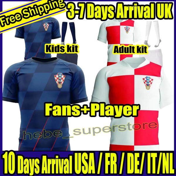 S-4XL 2024 2025 New Croacia MODRIC Fußballtrikots Nationalmannschaft MANDZUKIC PERISIC KALINIC Kroatien Fußballtrikot KOVACIC Rakitic Kramaric Männer Kinder Kit Uniformen