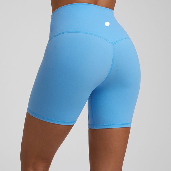 LL Mulheres de Yoga Shorts Roupas de Lu High Sportswear Wear Calças Curtas Meninas que Runge Elastic Evite Guardrobe Culotte LL4073