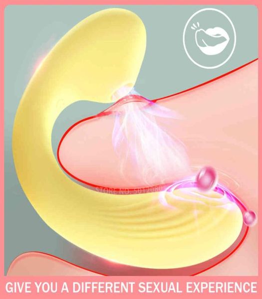 Punto G Clitoride Succhiare Vibratore Dildo per le Donne Leccare la Figa Giocattolo Masturbatore Femminile Macchina Stimolatore del Clitoride Bacchetta Della Vagina Q05088973581