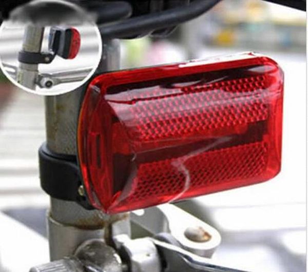 Toda a bicicleta à prova d' água 5 LED luz traseira traseira lâmpada vermelha traseira ciclismo aviso de segurança luzes piscantes refletor acces8548811