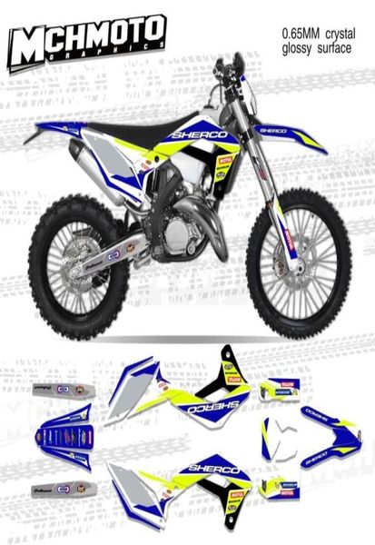 Motorradaufkleber MCHMFG Aufkleber für Sherco SE SEF SER 125 250 300 450 2021 Verkleidungsaufkleber Graphics9599185