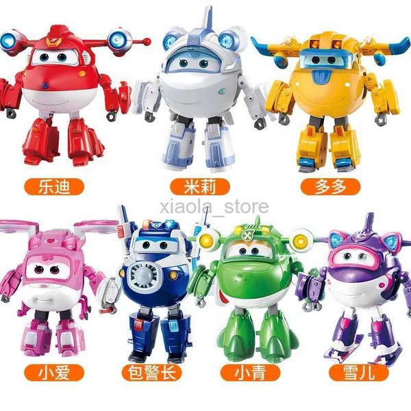 Giocattoli di trasformazione Robot Super Wings Peter Pan Scala Mini Deformazione Anime Deformazione Aereo Robot Figura Trasformare Giocattoli Regali per bambini 2400315