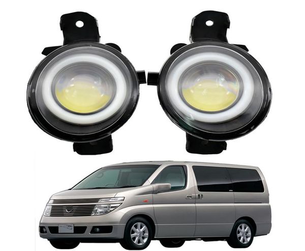 Противотуманные фары для Nissan Elgrand E51 20022003, пара высококачественных дневных ходовых огней, светодиодные ангельские глазки, Стайлинг6956747