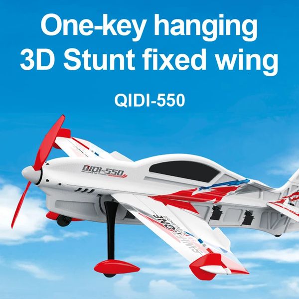 QIDI550 RC Düzlem 2.4G Uzaktan Kumanda Uçak Fırçasız Motor 3D Stunt Planör Epp Köpük Uçuş Uçak Oyuncak Çocuklar İçin Yetişkinler 240307