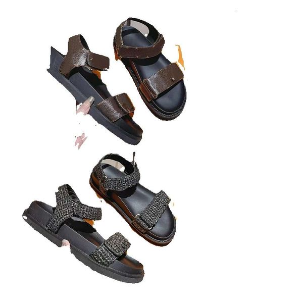 2024 Designer Bom Dia Comfort Mule Slides Sandálias Moda Homens Mulheres Clássicos Pôr do Sol Córdoba Sandália Plana Plataforma de Verão Praia Chinelos Sapatos Tamanho 35-45