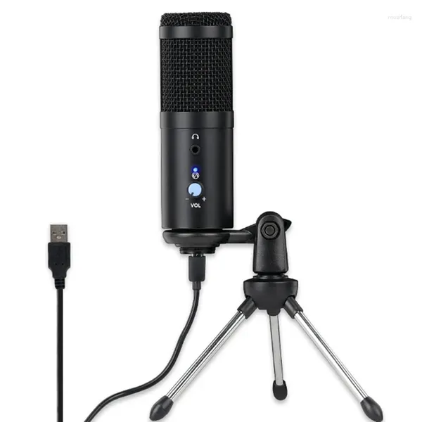 Микрофоны Конденсаторный микрофон Компьютерный USB-порт для прямой трансляции голосовых игр Караоке
