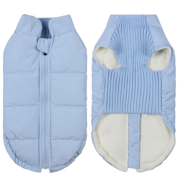 Vestiti invernali per cani per cani di piccola taglia Cappotto caldo per cani da compagnia Giacca imbottita antivento Abbigliamento per cuccioli Gilet Yorkie Chihuahua Abbigliamento 240307