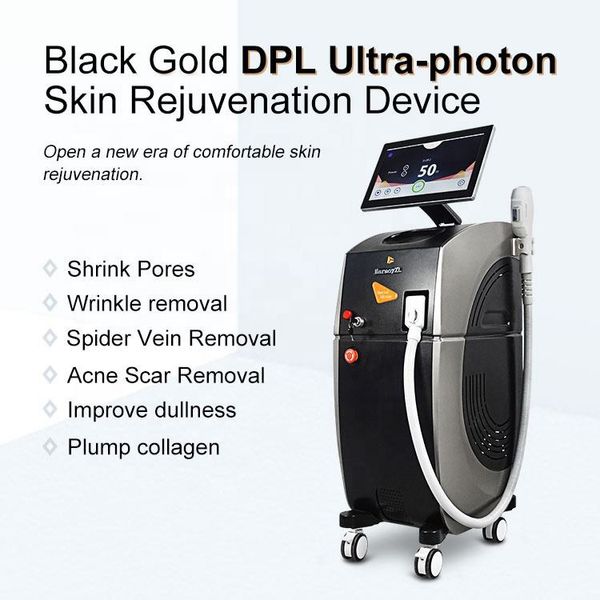 2024 Opt E-light Ultraphoton Rejuvenescimento da pele Opt Elight Máquina permanente de tratamento de acne para remoção de pelos a laser