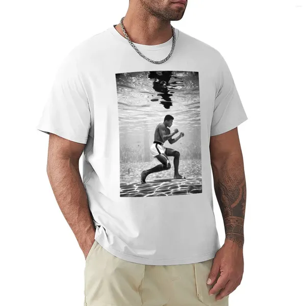 Мужские поло, подводная футболка больших размеров, белые футболки для мальчиков, эстетичная одежда, мужские футболки, повседневные стильные